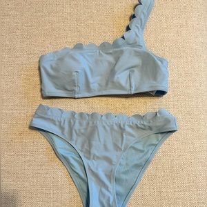 NWOT Cupshe Bikini Scalloped Edge Sz S